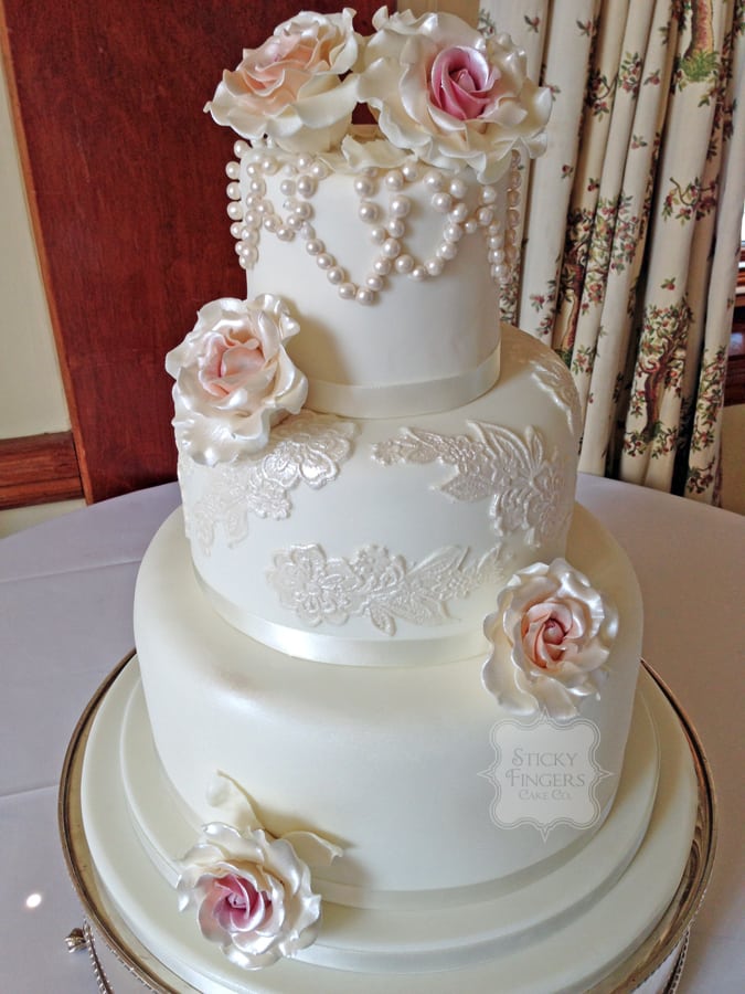 Wedding Cake Billericay – Stock Brook Manor 28th June 2014