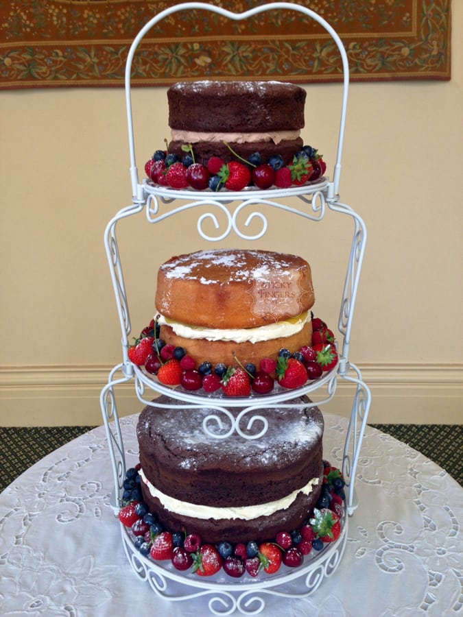 Naked Wedding Cake Rochford – The Lawn, 21st June 2015