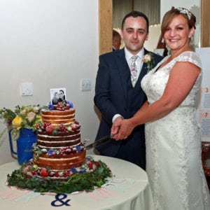 Naked Wedding Cake Essex Houchins Farm