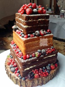 Naked Wedding Cake Suffolk