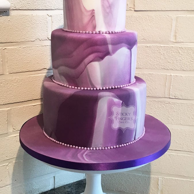 3 Tier Iced Wedding Cake, Leigh on Sea – Sandbanks, 28th April 2018