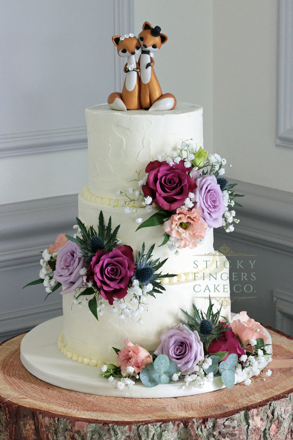 3 Tier Buttercream Wedding Cake, Southend-on-Sea – Saxon Hall, 17th August 2019