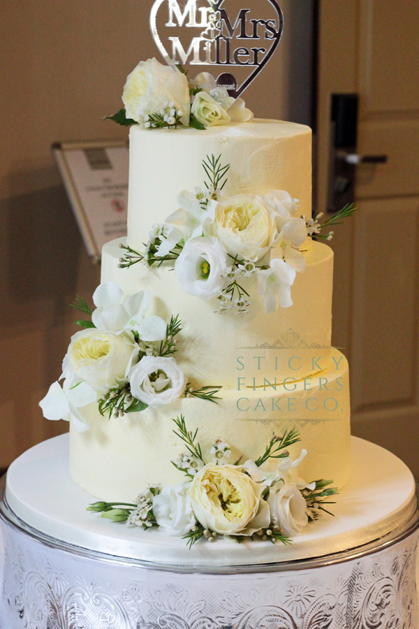 3 Tier Buttercream Wedding Cake, Rochford – The Rochford Hotel, 30th August 2019